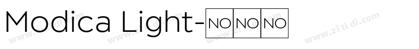 Modica Light字体转换